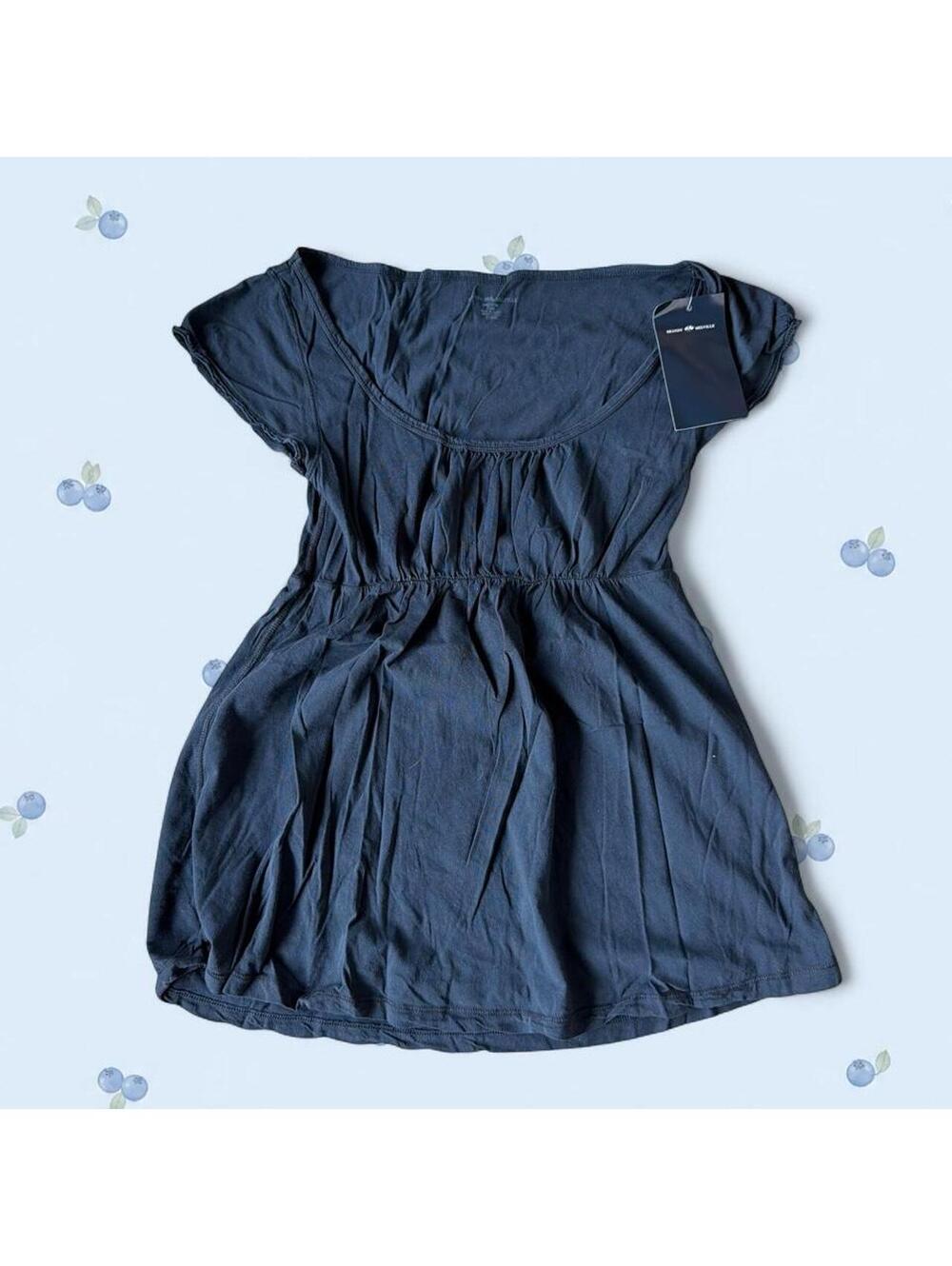 Brandy Melville navy babydoll top